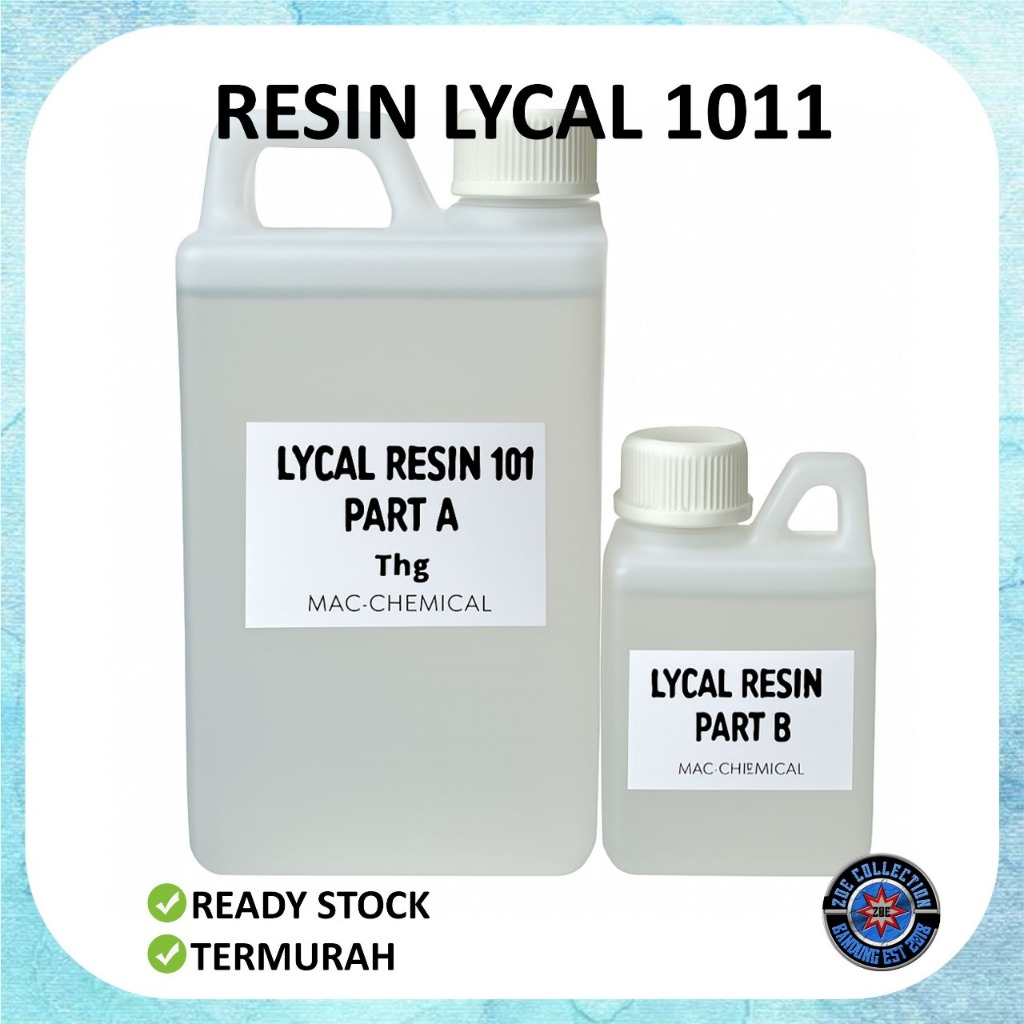 

Joe. Collections- Resin Lycal 1011 Epoxy Kit A+B | Resin Bening Termurah & Ready Stock