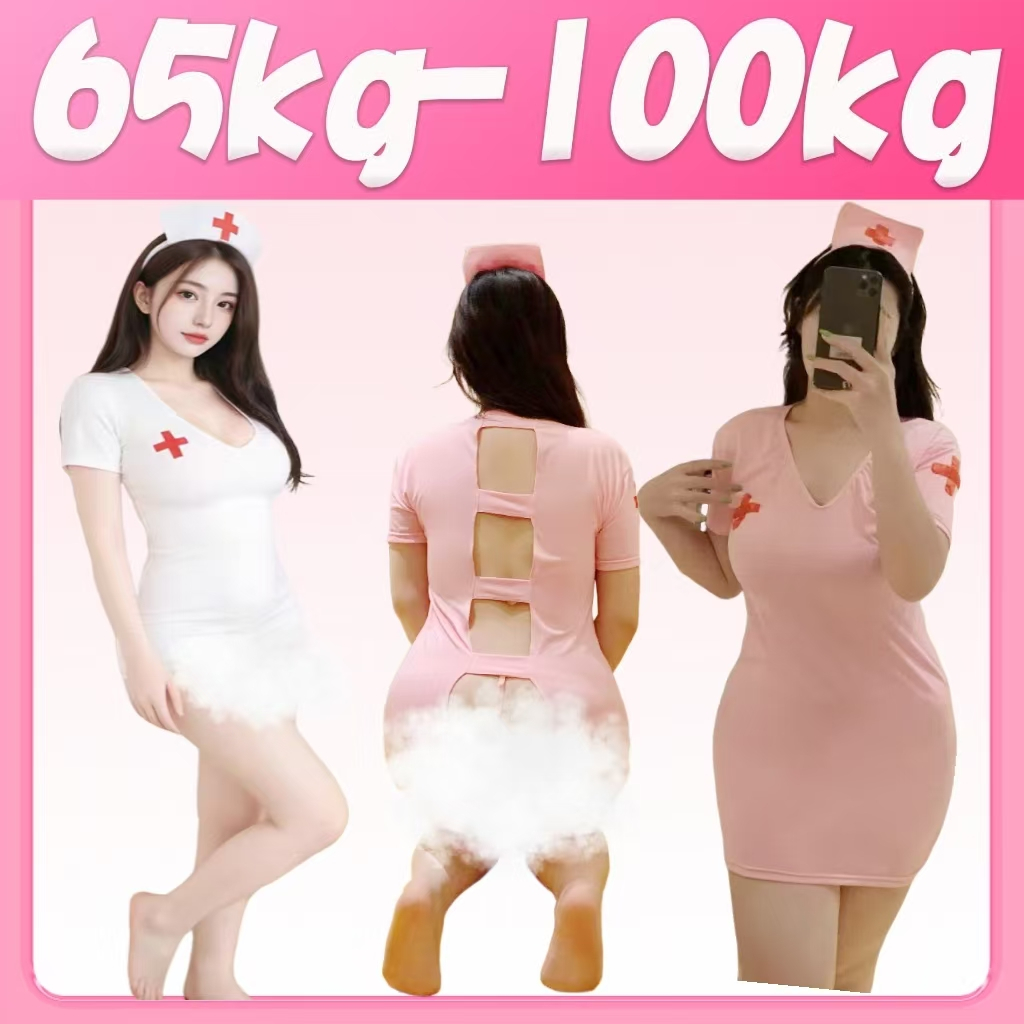 lingering jumbo lingerieing wanita hot jumbo cosplay Costume Sexy Nurse can wear to 100kg