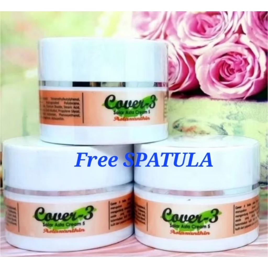 Cover 3 Solar Asta Cream 5 - Astaxanthin - anti aging - sunscreen SPF 50 - krim tabir surya - sunblo