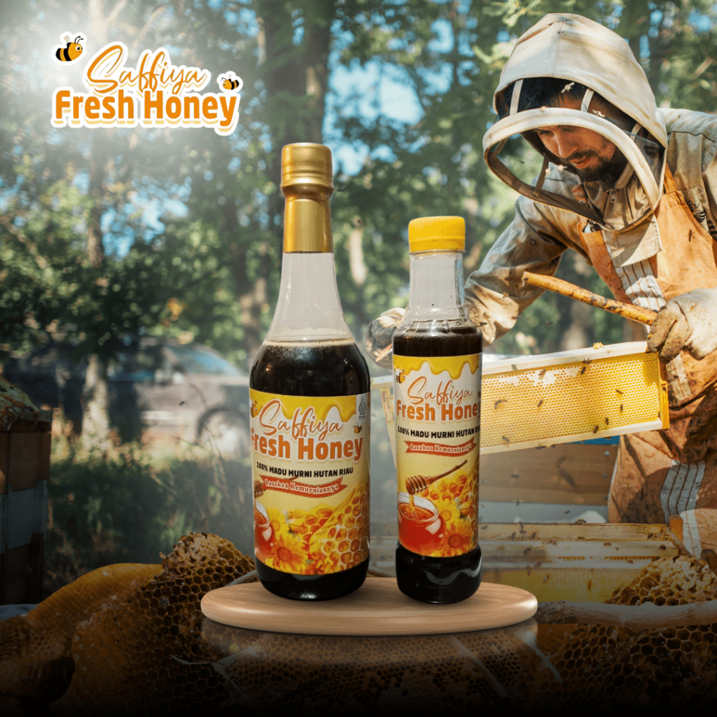 

SAFFIYA FRESH HONEY 500gr Madu Murni Hutan Akasia Riau Asli&Teruji Laboratorium Madu Asli Raw Honey