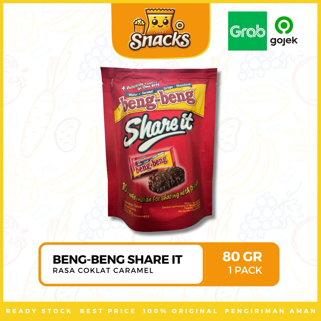 

Lav.Snacks︱Beng-Beng Share It Chocolate Caramel 80GR - 1 PACK