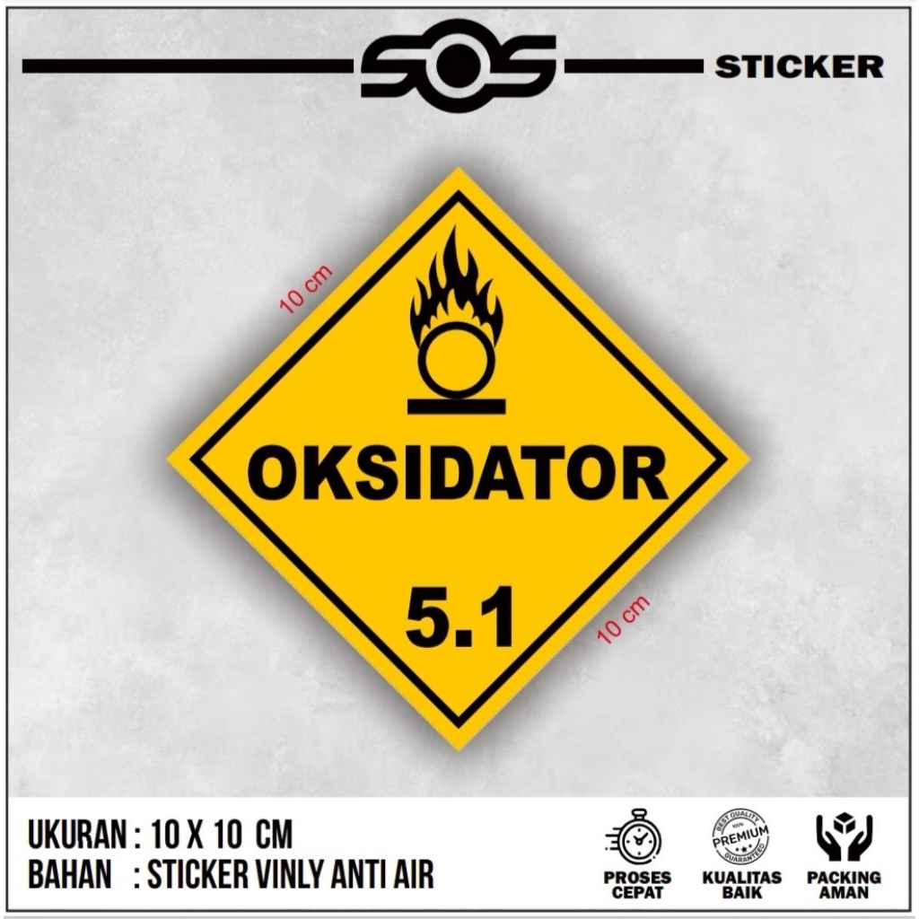 

LABEL TANDA GHS B3 OKSIDATOR, HAZMAT, KESELAMATAN DAN LINGKUNGAN