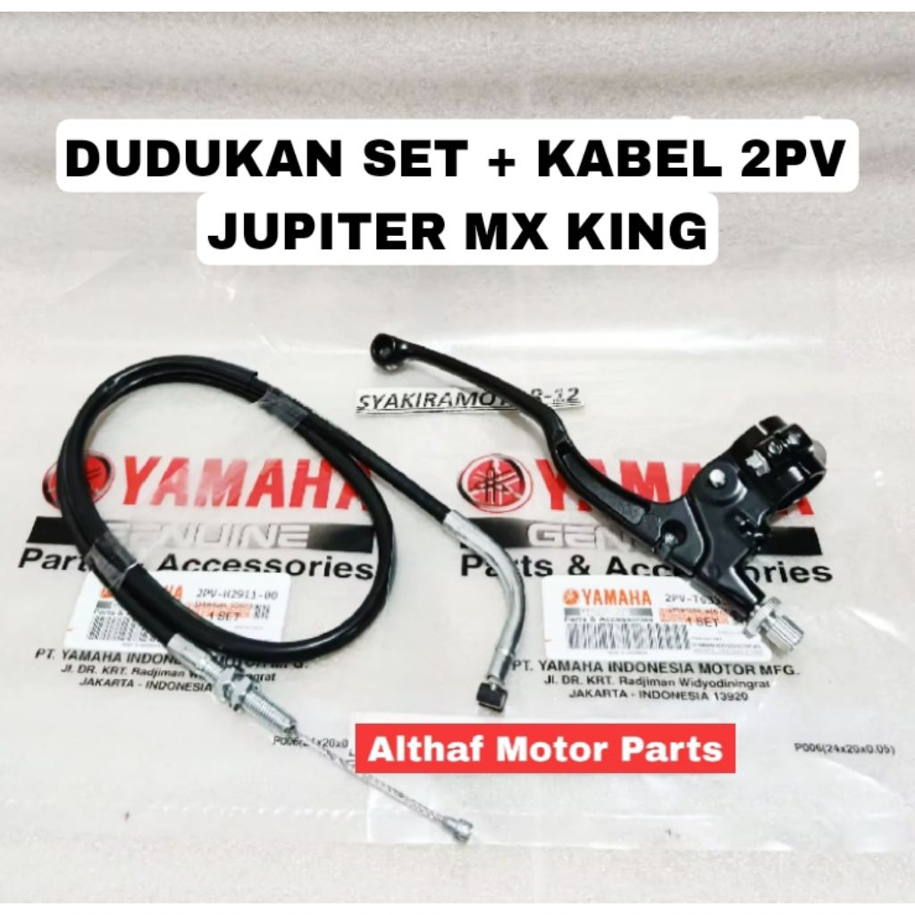 DUDUKAN HANDLE SET + KABEL KOPLING [ 2PV ] YAMAHA JUPITER MX KING RUMAH HENDEL KIRI HIGH QUALITY