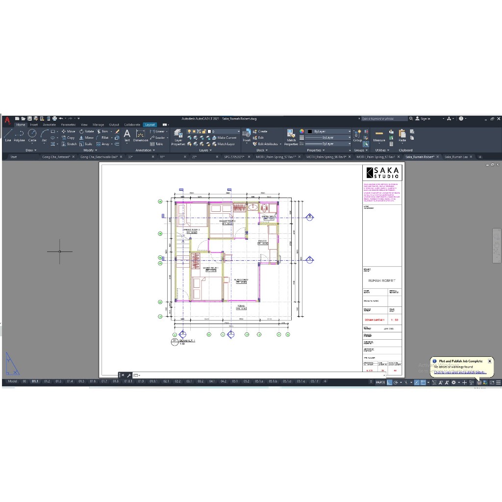 Jasa Gambar Denah & AutoCAD Profesional | Layout Rumah, Interior & Shop Drawing