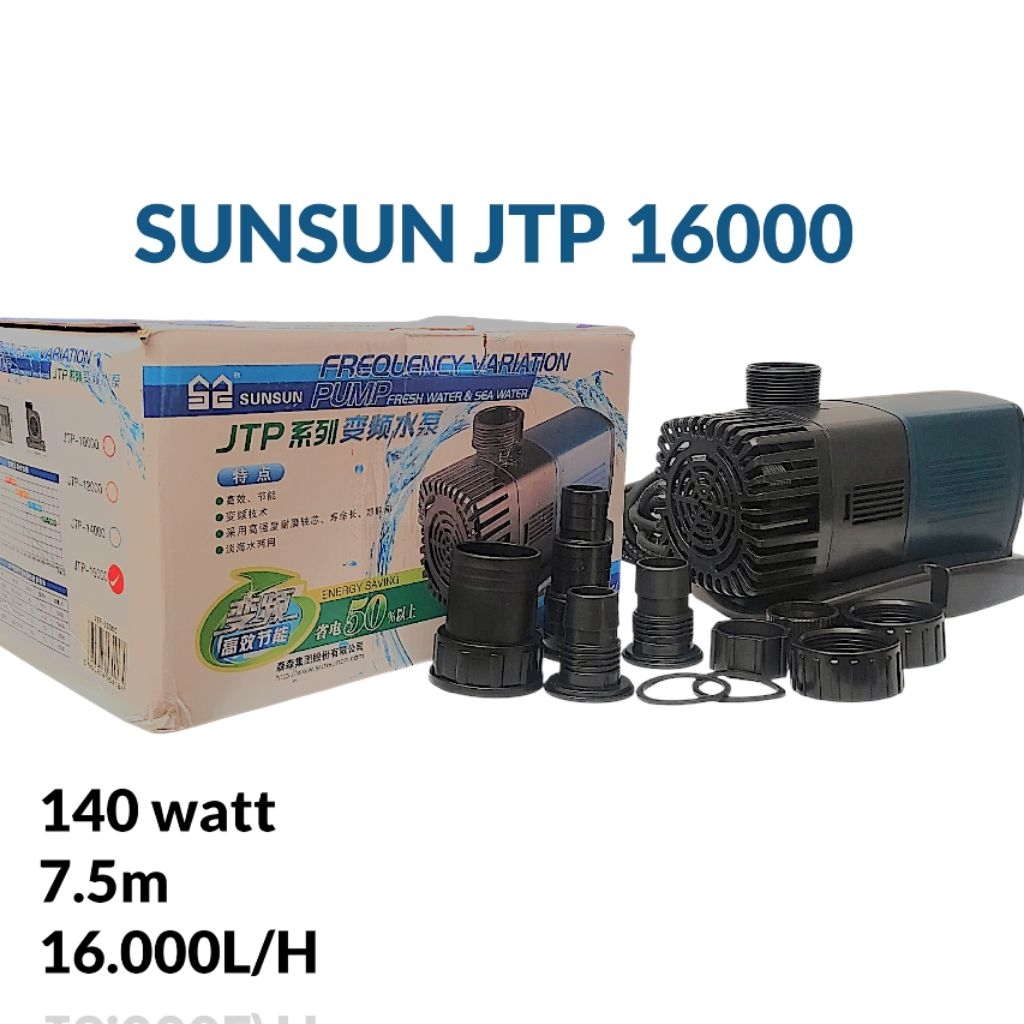 pompa kolam ikan sunsun jtp 16000 - pompa oksigen kolam ikan original