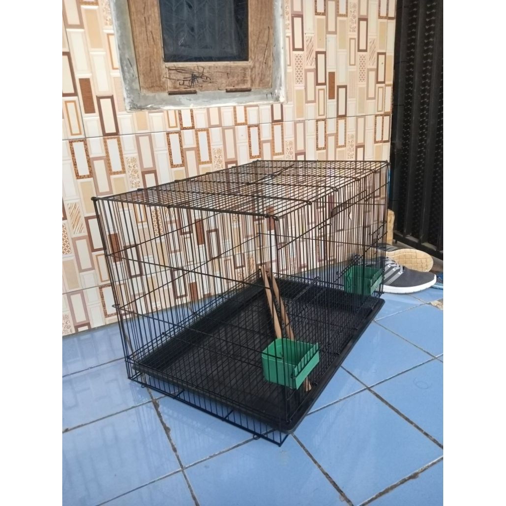 SANGKAR KOTAK BESI KUCING MUSANG BURUNG OTTER DLL besi persegi ukuran40x60 MEREK SSS