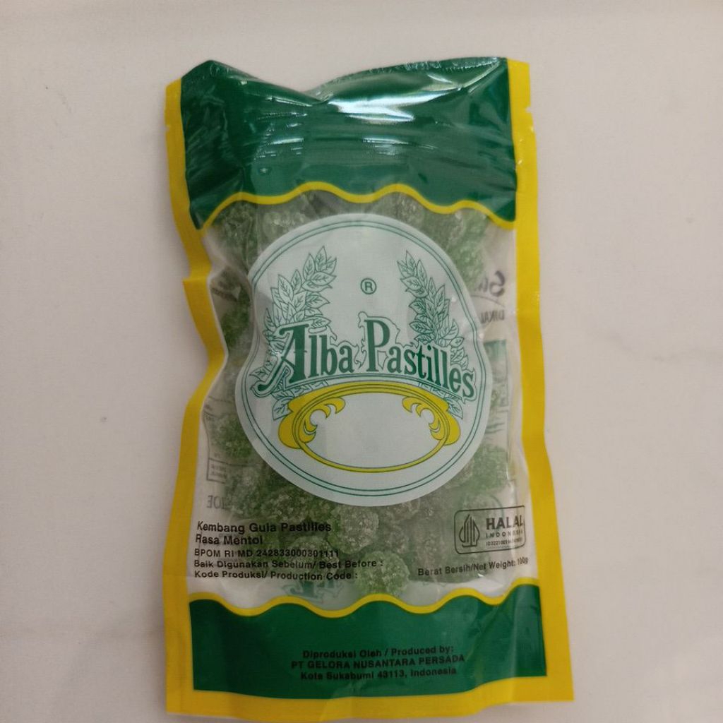 

Permen Alba pastiles minimal 6 permen Alba pastilles