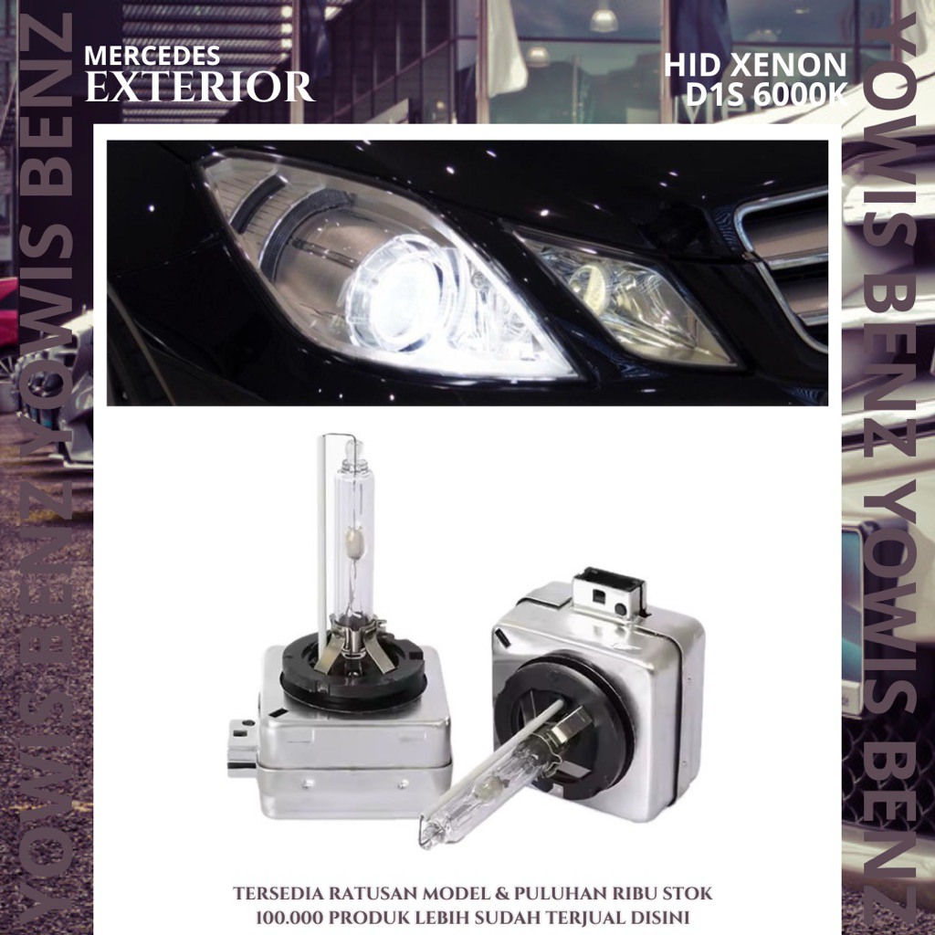 2PCS BOHLAM HID XENON D1S 6000K OEM HEADLAMP WHITE BLUE FACELIFT BMW MERCEDES AUDI AMG E C A CLA GLA