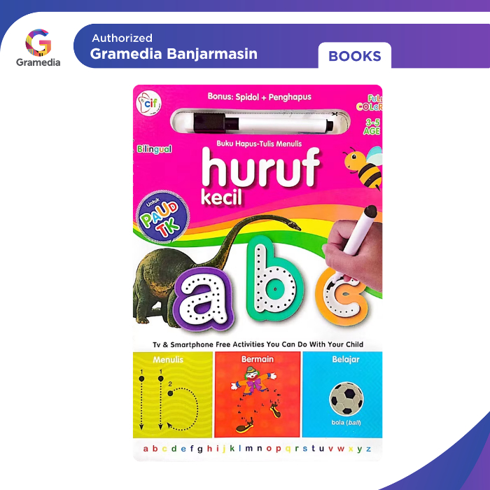 Gramedia Banjarmasin - Buku Hapus Tulis : Menulis Huruf Kecil