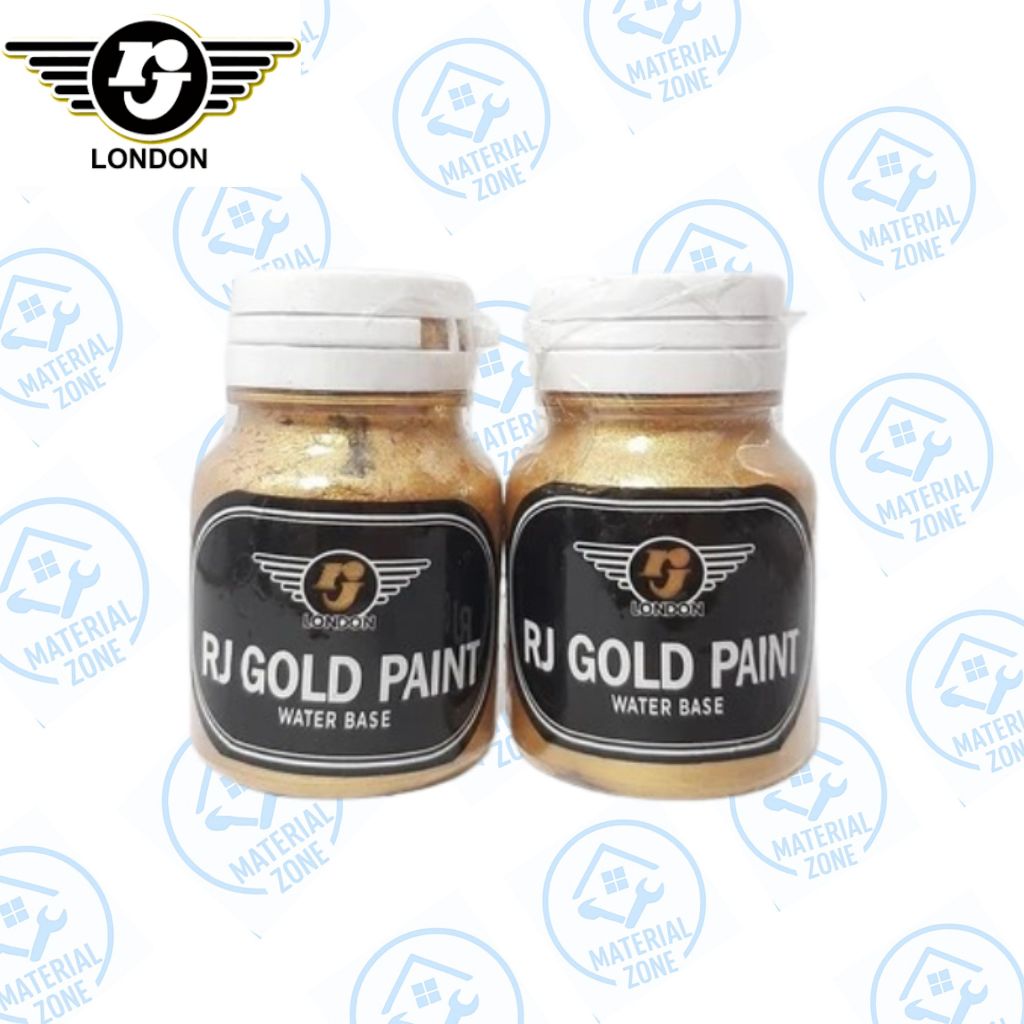 RJ Gold Paint Water Base Gold/Emas