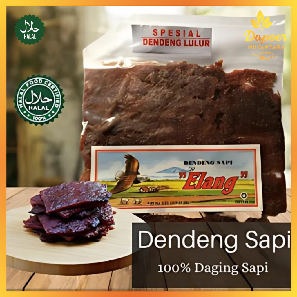 

Dendeng Sapi Kering Dendeng Ayam Daging Kering Ampel Boyolali Cap Elang Cap Sapi Istimewa Enak 250 g