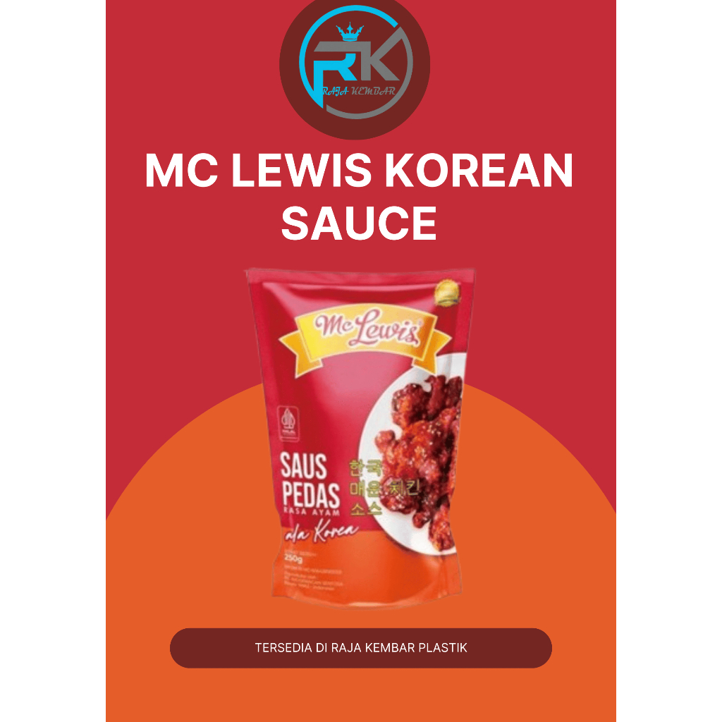 

Mc Lewis Saus Pedas Rasa Ayam Ala Korea 250 GR