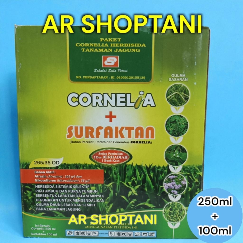 Herbisida Selektif Jagung CORNELIA 250ml + SURFAKTAN 100ml
