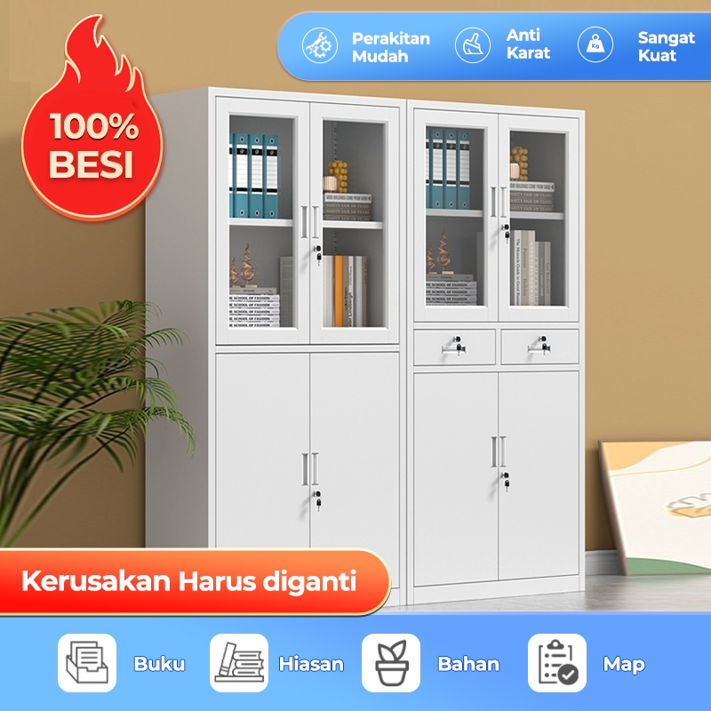 Lemari Arsip Besi Lemari Arsip Kantor Lemari Besi Anti Karat KantorSekolah Loker Karyawati Lemari Be