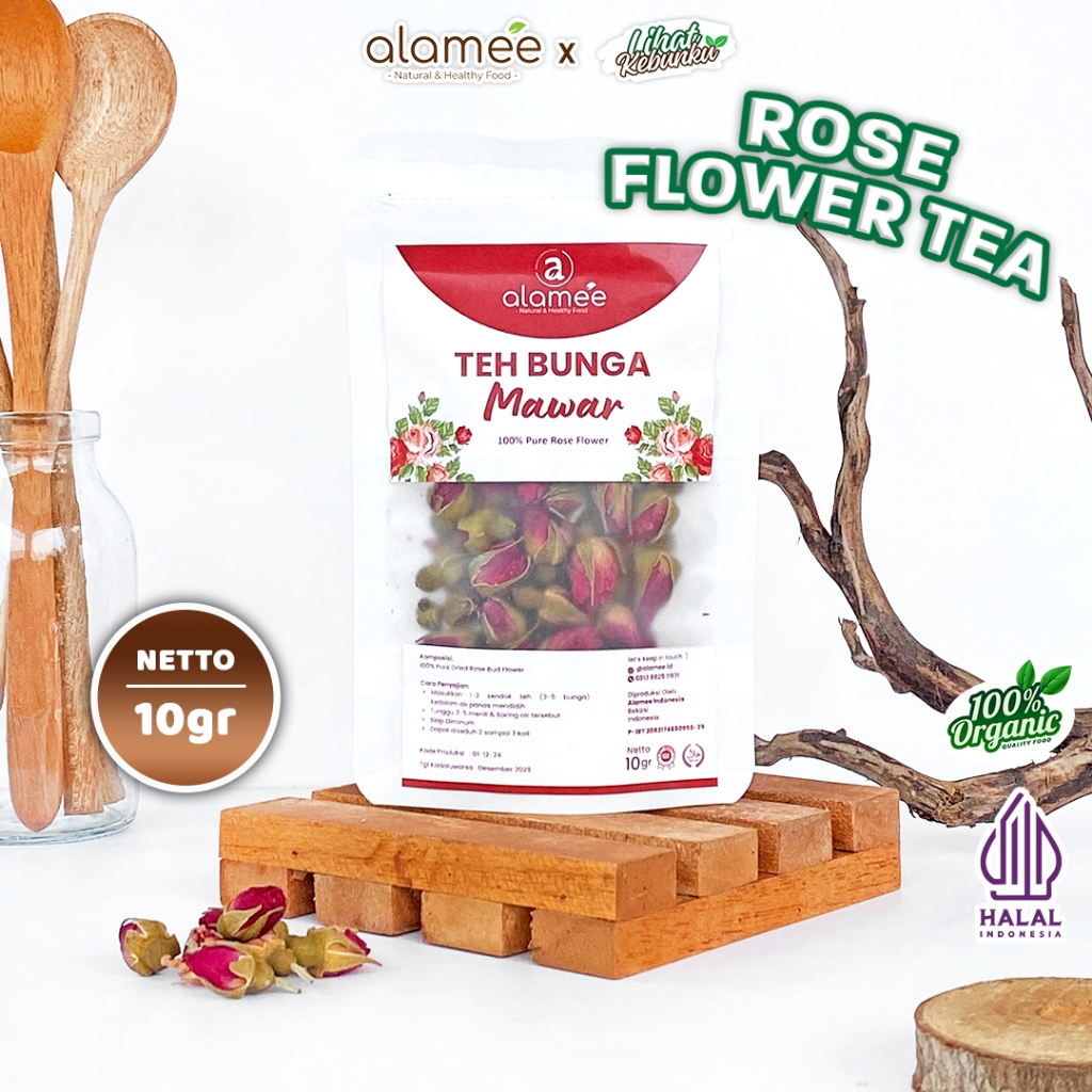 

Teh Bunga Mawar Rose Flower Kemasan Toples Flower Tea Organik Kering Dried Alami 10gr LIHAT KEBUNKU