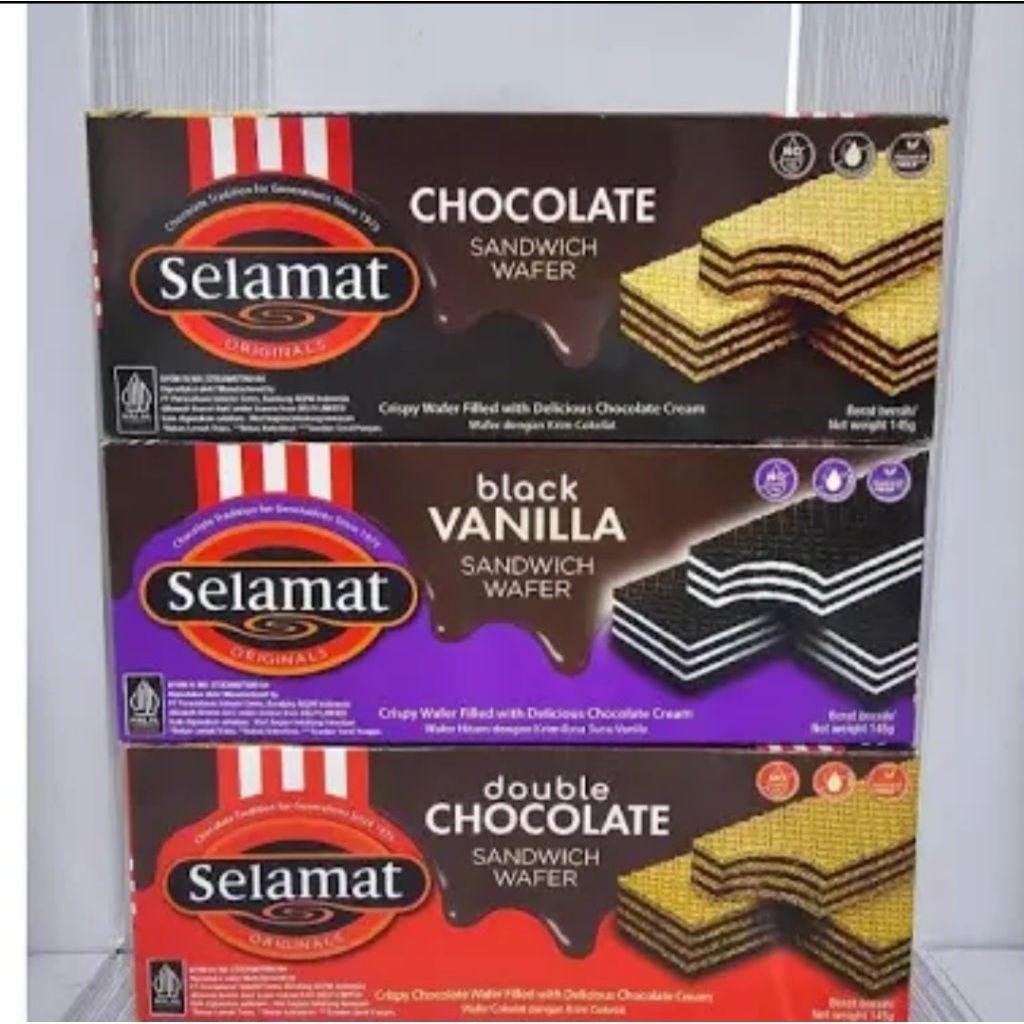 

WAFER SELAMAT CHOCOLATE SANDWICH 145GR