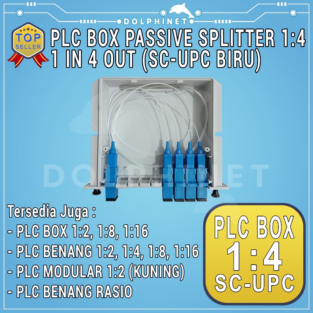 Pasif Splitter 1:4 SC UPC Passive Splitter Box 1:4 SC UPC PLC Box Fiber Optic FO Passive Splitter PL