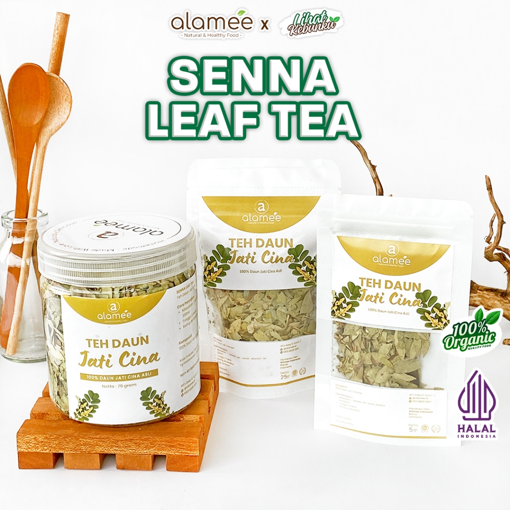 

ALAMEE Teh Daun Jati Cina Senna Leaf Tea Herbal Alami Organik Dried Flower LIHAT KEBUNKU