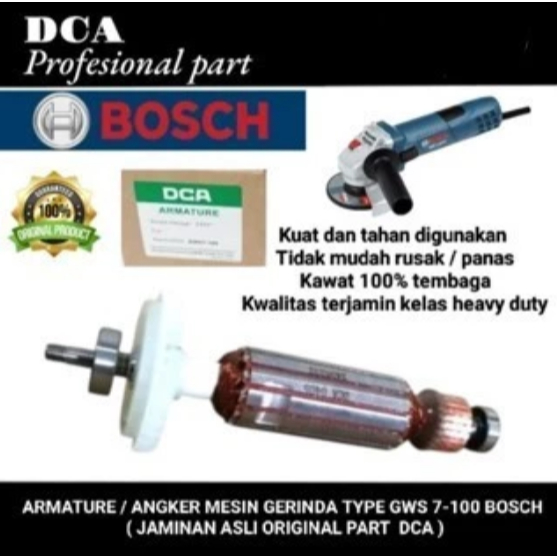DCA Armature / Armature Gerinda Bosch GWS 7-100 Original Part
