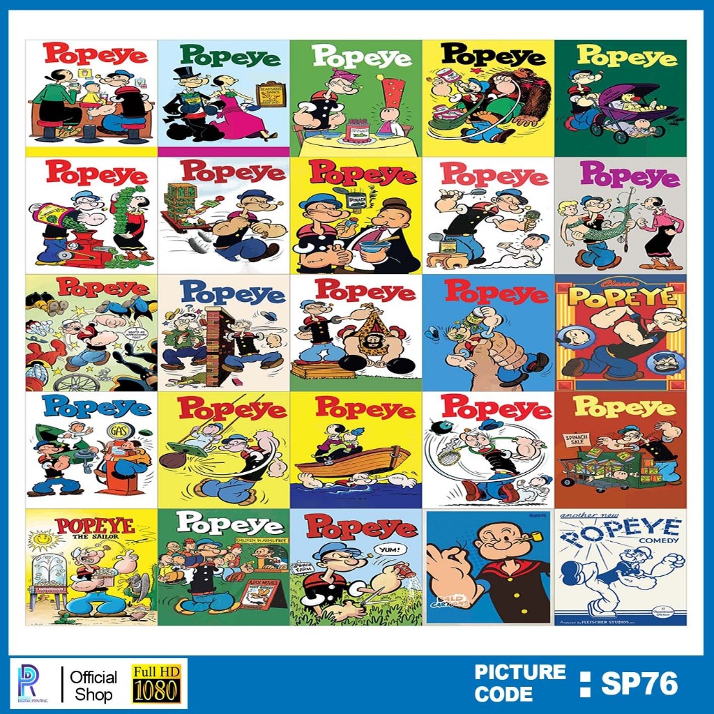 

STIKER POPEYE , STICKER POPEYE , PAKET STIKER POPEYE PER 25 PCS , KODE SP76