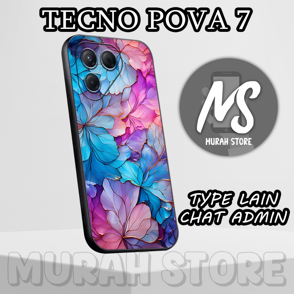 Softcase Karet TECNO POVA 7/MS21/Motif MOZAIK/Case Hp TECNO POVA 7/Silikon TECNO POVA 7