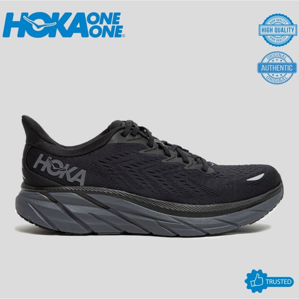 SEPATU HOKA CLIFTON 8 BLACK