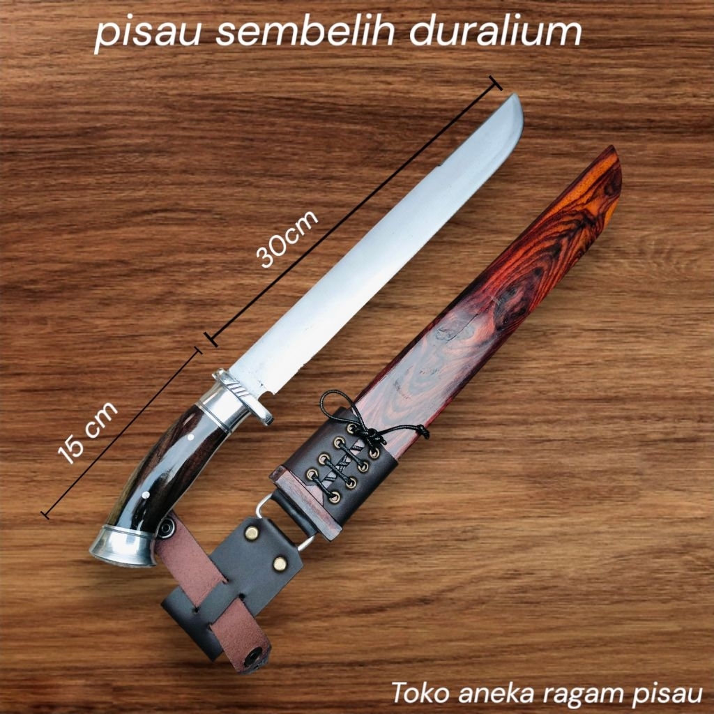 pisau sembelih premium duralium kayu sonokeling