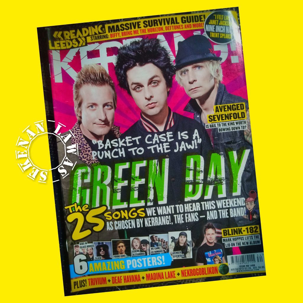 Majalah Kerrang Th.2013 Cover Green Day (Tanpa Poster)
