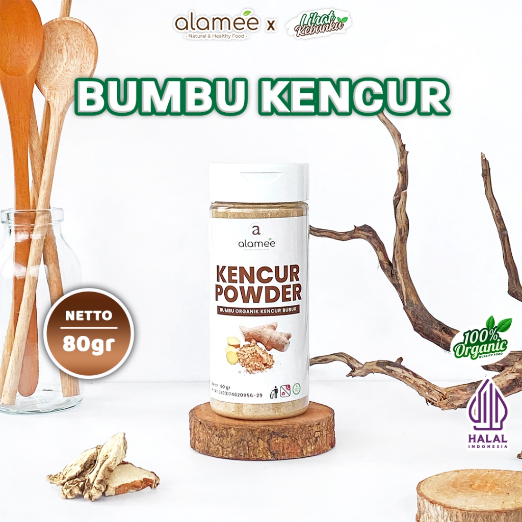 

ALAMEE Kencur Bubuk Bumbu Masak Dapur Organik Murni Asli Seasoning Powder Spice LIHAT KEBUNKU