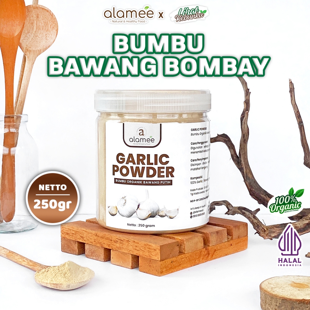 

ALAMEE Bawang Bombay Bubuk Bumbu Dapur Organik Onion Powder Ground Spice Bombai 250gr LIHAT KEBUNKU