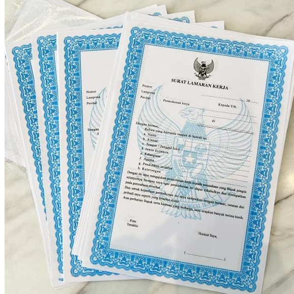 

Surat Lamaran Kerja & Daftar Riwayat Hidup per Pak - Isi 100 Lembar