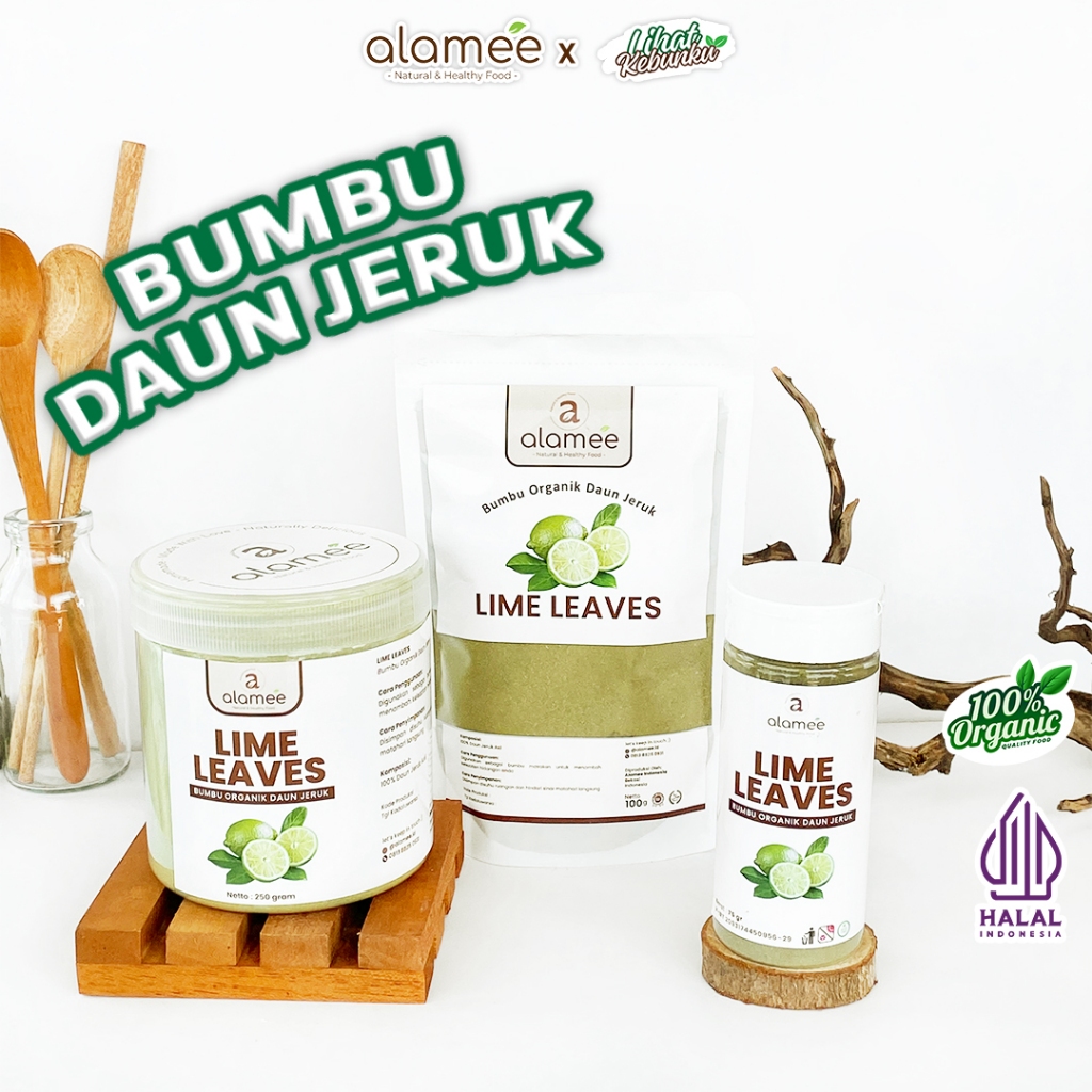 

ALAMEE Daun Jeruk Bubuk Lime Powder Bumbu Dapur Instan Organik Murni Asli LIHAT KEBUNKU