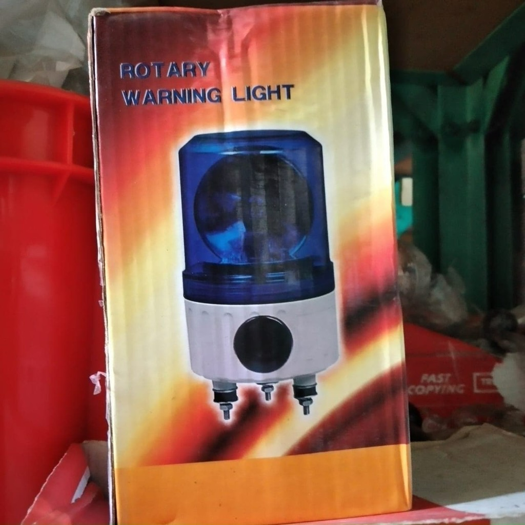 Rotary warning light color green