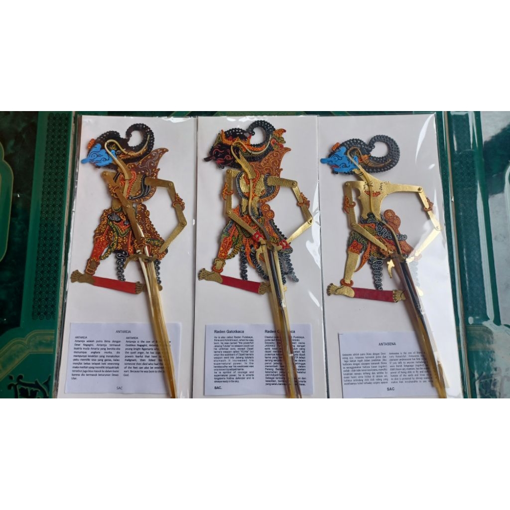 wayang mini caperan ukuran 16cm gapit tanduk