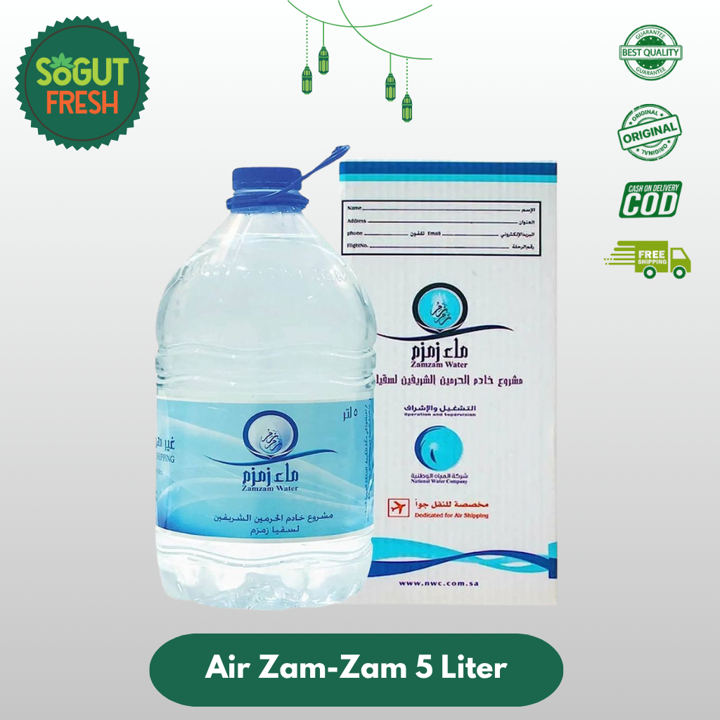 

Sogut Fresh Air zam zam 5 liter Asli mekkah Oleh oleh Umrah dan haji