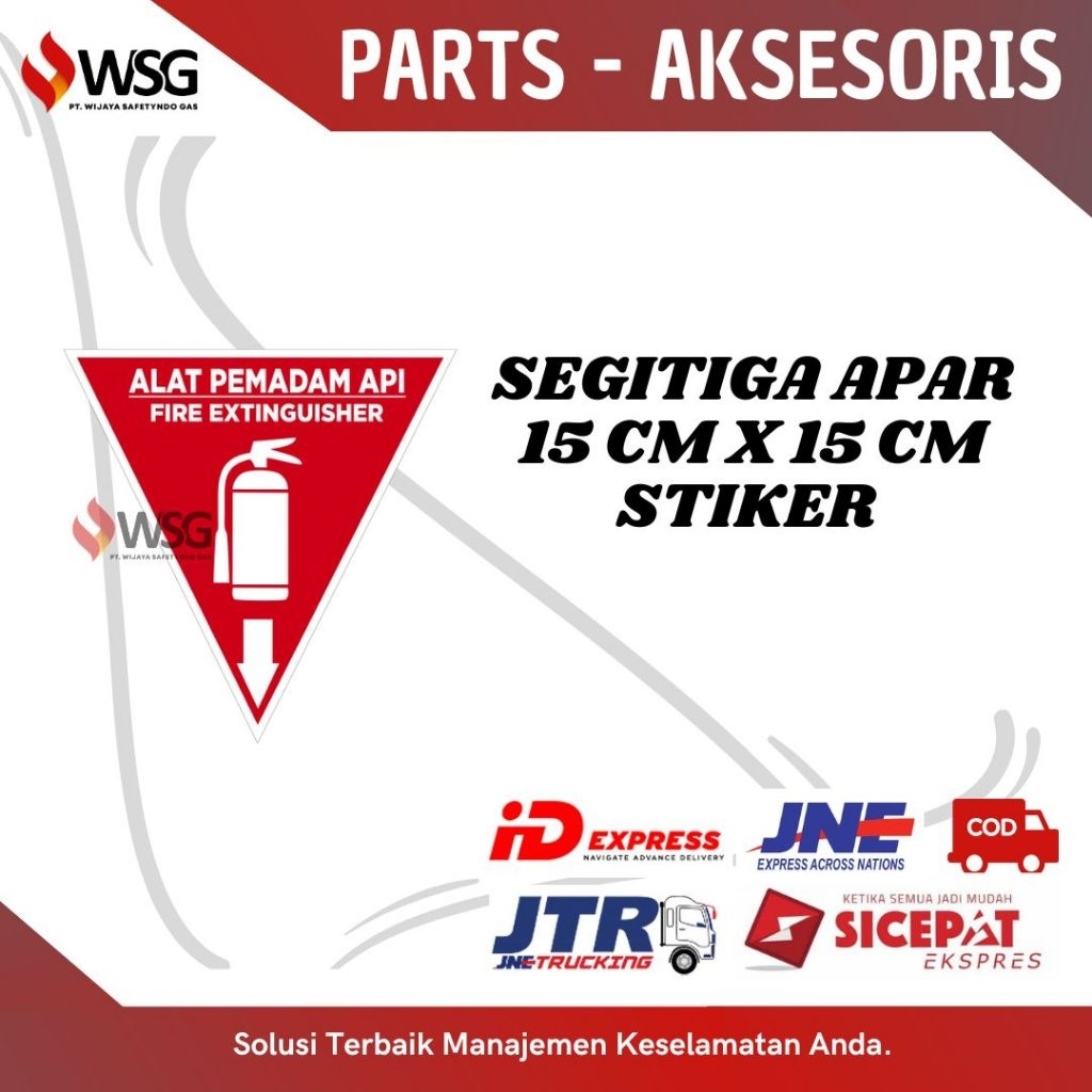 

Segitiga APAR 15cm x 15cm Stiker