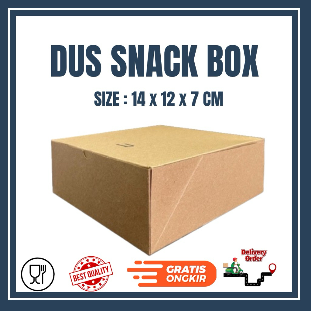

DUS SNACK 14 x 12 TERMURAH KUALITAS BAGUS KOTAK KUE / KOTAK SNACK NON LAMINASI