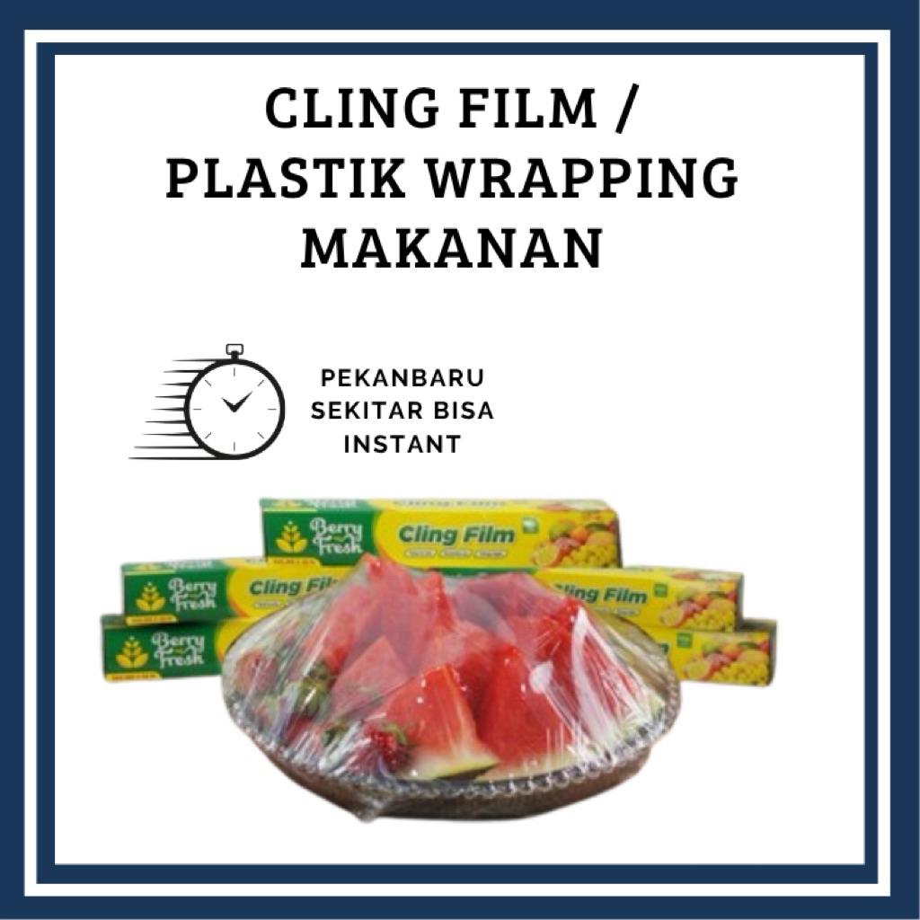PLASTIK WRAP BERRY Cling Wrap Pembungkus Makanan - Pembungkus makanan - CLING WRAP BERRY KOTAKAN UK 