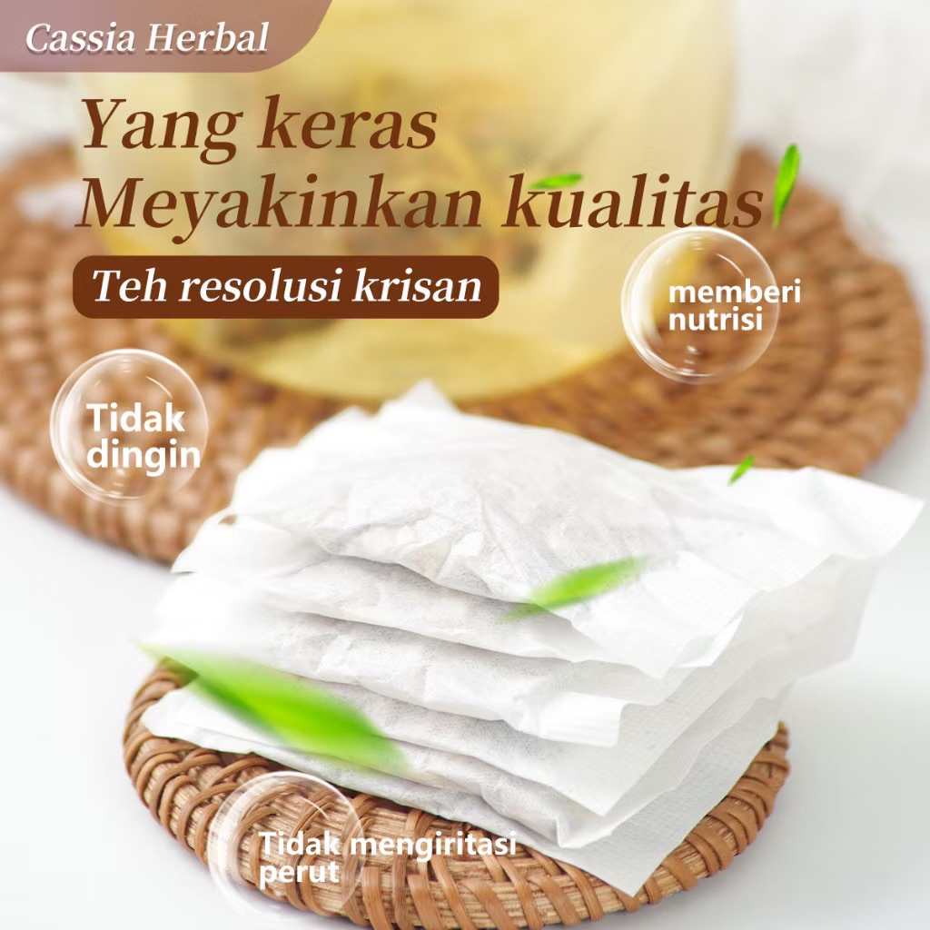 

Cassia Herbal Teh Biji Cassia Menyehatkan Hati dan Mengurangi Api Qi Teh Biji Cassia Krisan Teh wolfberry, akar burdock, krisan