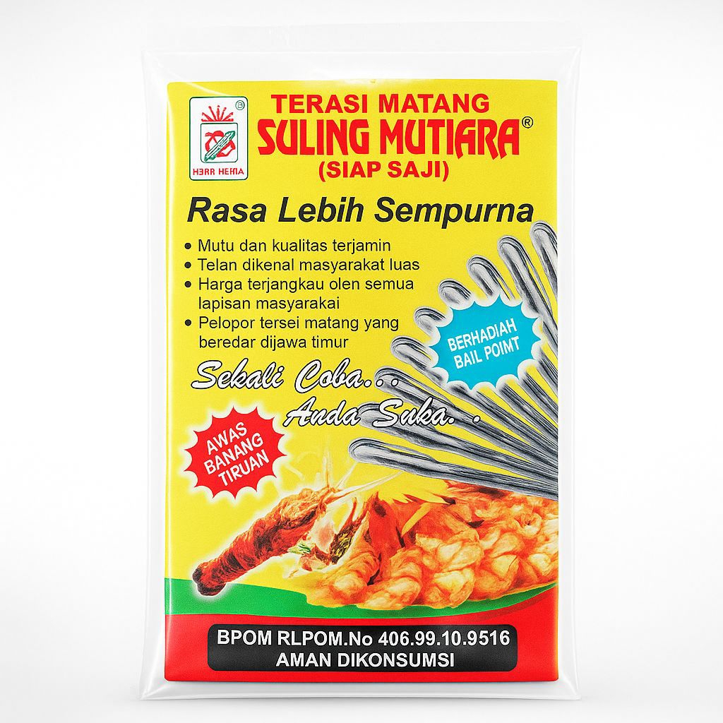 

Terasi Matang Suling Mutiara (free bolpoin)