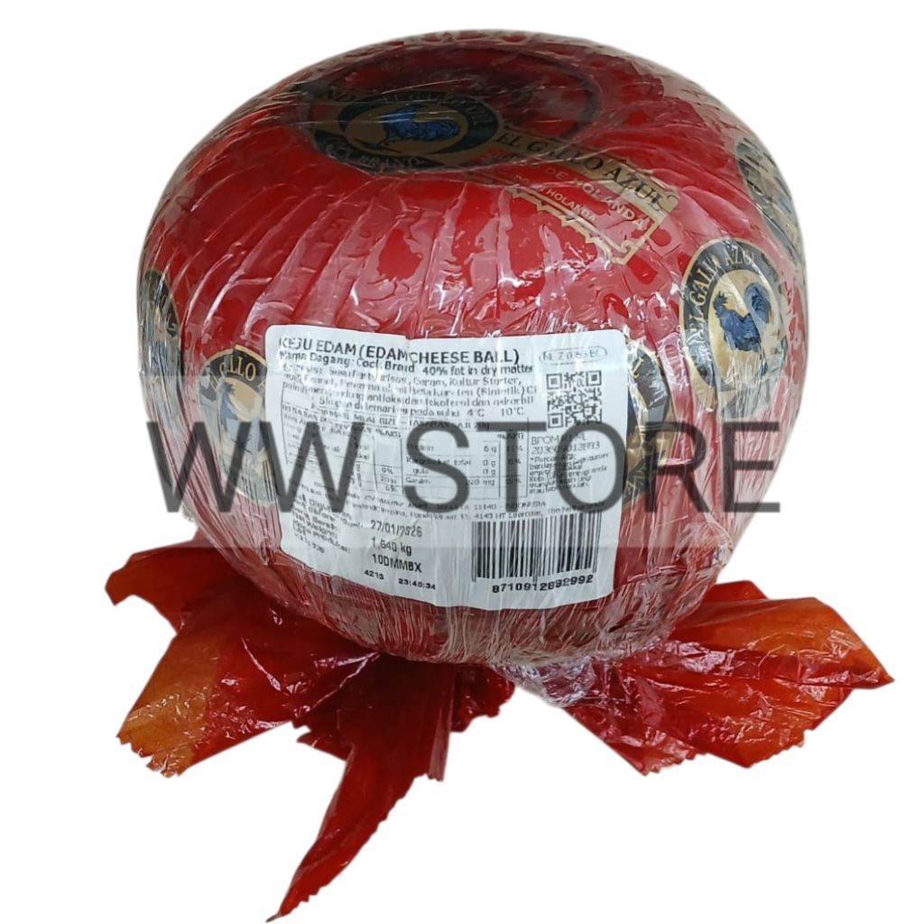 

Keju COCK BRAND Edam Cheese Ball 1.5kg