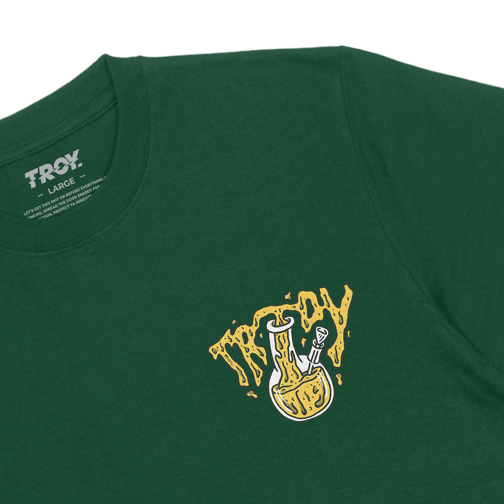 Troy Company Tshirt Forest Green Poison - Kaos Lengan Pendek Kaos Hijau MTD 3212
