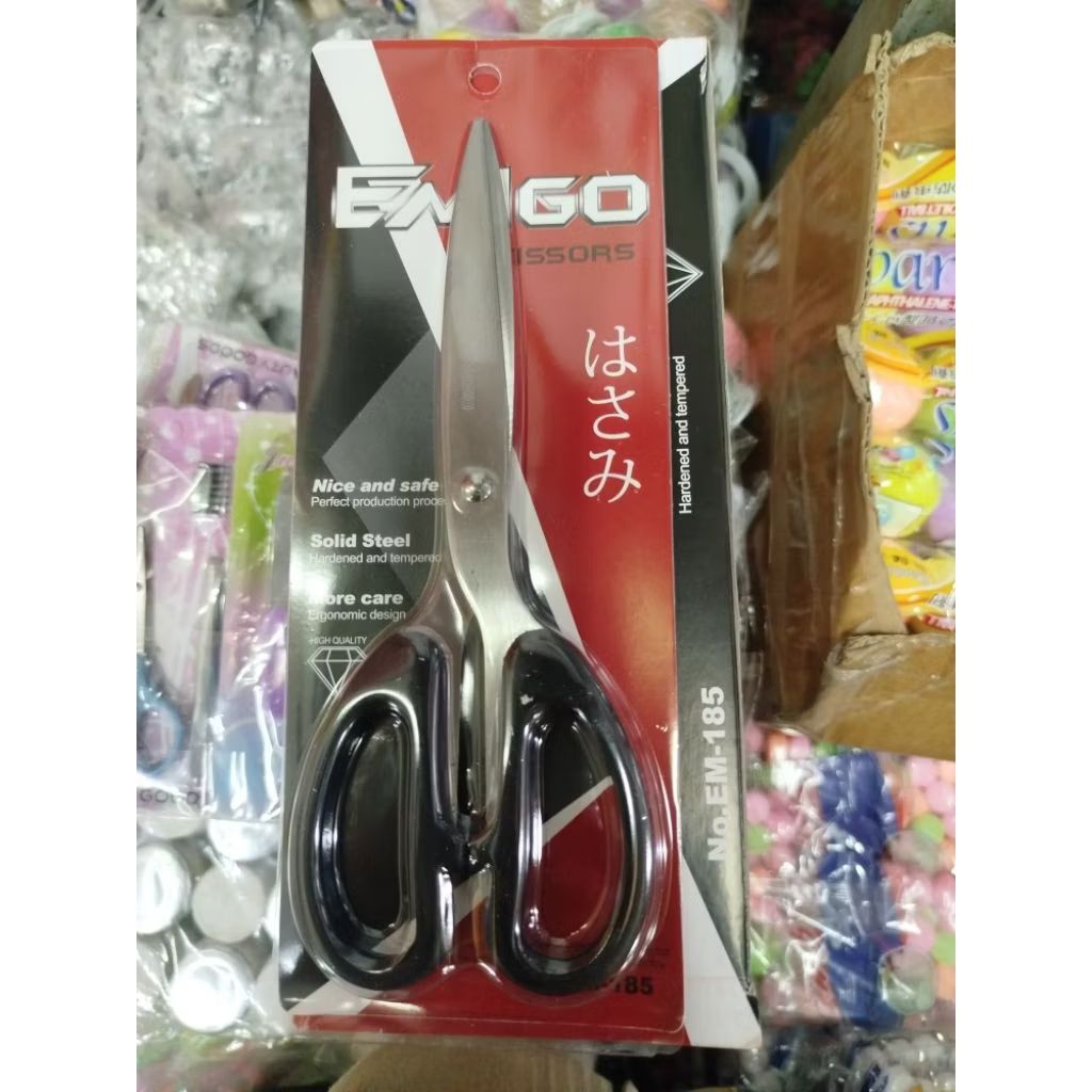 

12pcs gunting ukuran besar EMlGO warna hitam 185cm