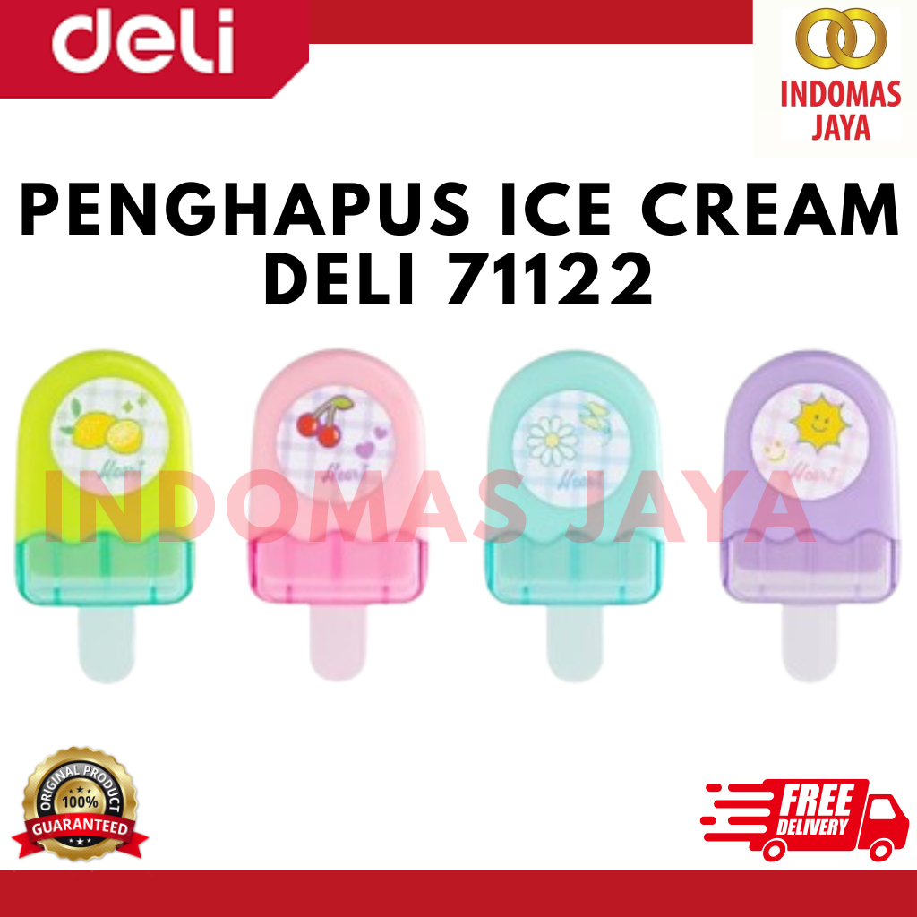 

Deli Penghapus Es Krim 4 Warna Mudah Dibersihkan 71122 (HARGA PER PCS)
