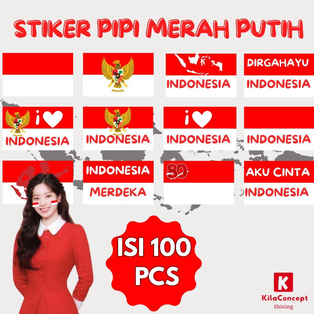 

Stiker pipi merah putih isi 100 pcs , bendera indonesia, stiker pipi indonesia, stiker kemerdekaan, stiker pipi dewasa, stiker pipi anak anak