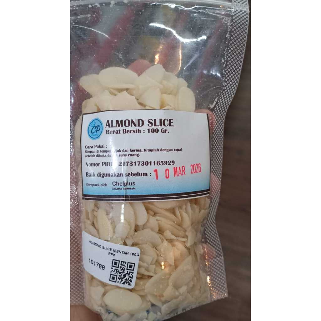 

Kacang Almond Slice Mentah 100gr