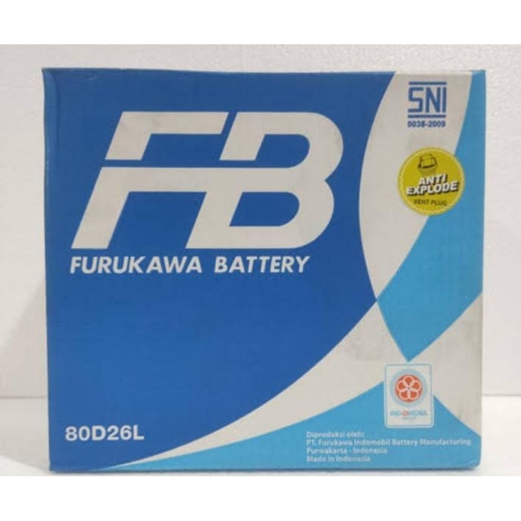 aki fb basah 80d26L 12v 70ah untuk inova diesel