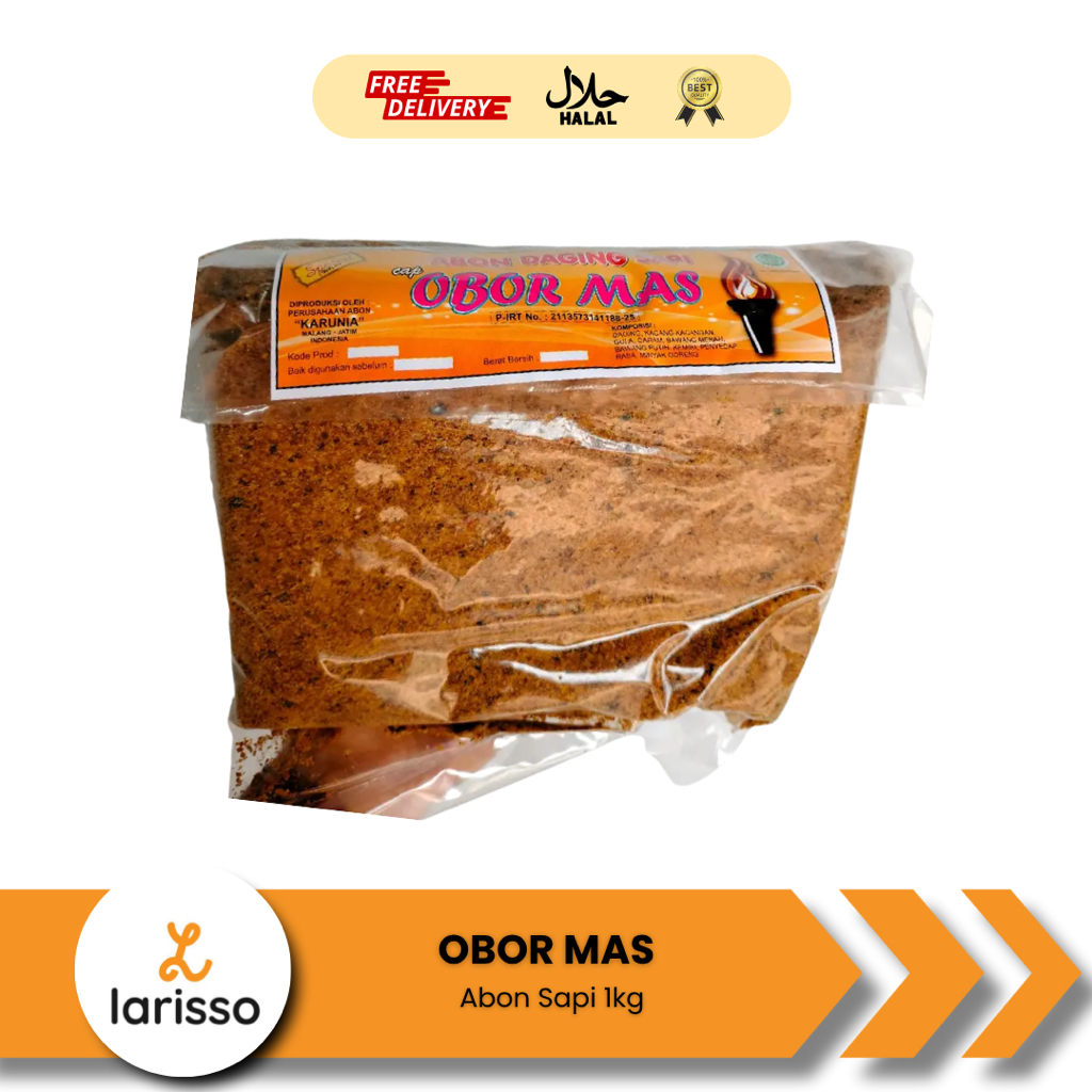 

Abon Sapi 1kg Cap Obor Mas Original - Abon Cap Obor Mas/Abon Daging Sapi