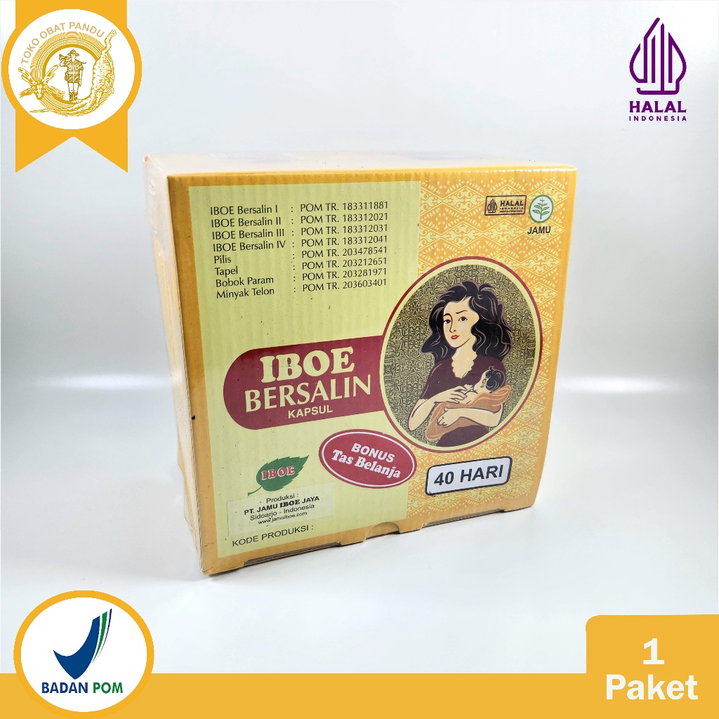 JAMU IBOE BERSALIN KAPSUL / JAMU BERSALIN / JAMU 40 HARI / JAMU IBU