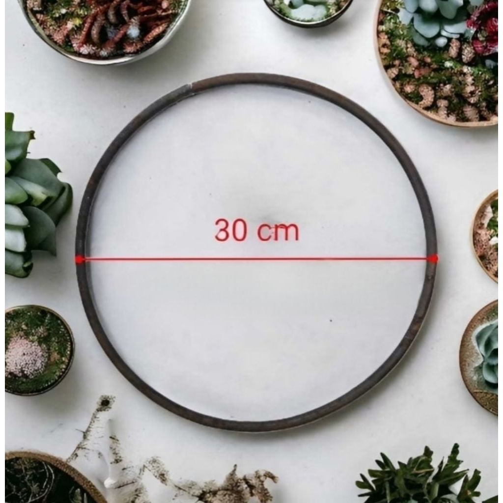 Promo... KARGO / RING BESI / BESI BESAR 6mm /LINGKARAN BESI RING BULAT / DEKORASI BESI elegan